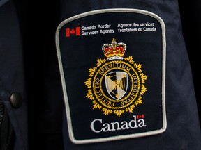 The shoulder badge of a Canada Border Services Agency uniform. Courtesy CBSA