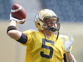 Quarterback Drew Willy is looking forward to getting back on the field. (Brian Donogh/Winnipeg Sun file photo)