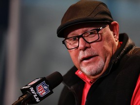 Cardinals head coach Bruce Arians spoke last week on issues facing the league, big and small, and on news pertaining to his team. (Michael Conroy/AP Photo)