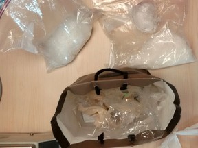 A sample of some of the $85,000 street value worth of crystal methamphetamine seized by the Kingston Police on Wednesday March 23 2016. Kingston Police/Submitted Photo /The Whig-Standard/Postmedia Network