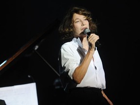 French-British singer Jane Birkin performs "Serge Gainsbourg via Japan" during the Francofolies music festival in the French western city of La Rochelle on July 15, 2013. (AFP PHOTO / XAVIER LEOTY)