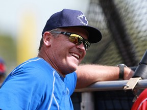 Blue Jays manager John Gibbons smiles prior to a game against the Rays at Charlotte Sports Park in Port Charlotte, Fla., on March 27, 2016. (Kim Klement/USA TODAY Sports)