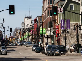 Princess Street in Kingston on Mar. 30, 3016. 
Hannah Lawson/For The Whig-Standard