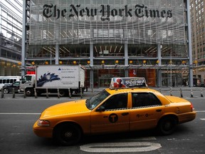 The NFL is threatening a lawsuit against the New York Times because the league is accusing the newspaper of misreporting concussion data intentionally. (Carlo Allegri/Reuters/Files)