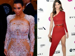 Kim Kardashian and Emily Ratajkowski. (Reuters/WENN.COM)