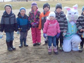 The Lucknow Kinettes annual Easter Egg Hunt on March 26, 2016 saw upwards of 140 children out at the gazebo for some excitement, fun with the Easter Bunny and treats to wrap up the day. (Submitted)