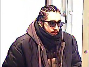 Investigators need help identifying a man who is suspected of robbing 10 banks across the city in the past two months. (PHOTO SUPPLIED BY TORONTO POLICE)