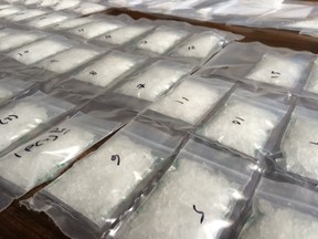 Police seize $96,000 of meth, Ritalin and oxycodone. David Bloom/Postmedia Network