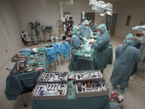 Knee surgery at the Ottawa Hospital Civic Campus.