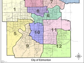 City of Edmonton ward map (edmonton.ca)