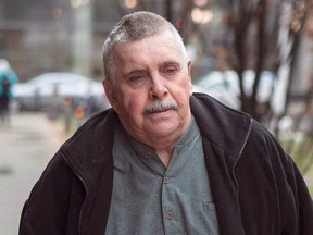 Gordon Stuckless arrives at court in 2014. (THE CANADIAN PRESS/Chris Young)