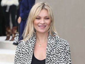 Kate Moss at London Fashion Week Spring/Summer 2016 on September 21, 2015. (Lexi Jones/WENN.com)