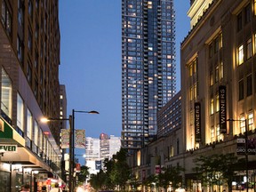 At 273 metres in height and 79 storeys, Aura is the tallest residential tower in Canada and it's number 20 in the world.
