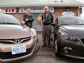 Emily Mountney-Lessard/The Intelligencer
Gordon Hoard, left, and Everett Gow, have recently purchased the Young Drivers of Canada franchise in Belleville. Both have worked at the location as driving instructors.