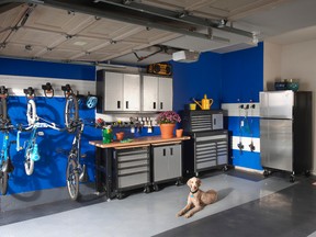 While garage organization systems were once thought of as a high-end 
luxury item, they can now be purchased from a number of retailers.