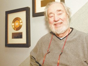 Jack Richardson, seen at Fanshawe College with some of the gold records he produced, mortgaged his house in 1968 to take The Guess Who, of which Burton Cummings was a member, to New York to record their Wheatfield Soul album. Richardson died May 13, 2011, at age 81.