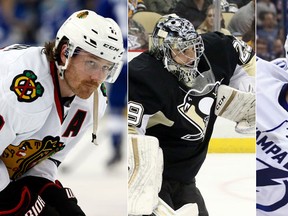 The first three days of the month have resulted in pressing questions concerning the futures of Tampa Bay's Steven Stamkos, Pittsburgh Penguins goalie Marc-Andre Fleury and Chicago Blackhawks defenceman Duncan Keith. (USA TODAY Sports)
