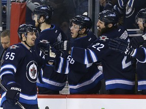 The Jets closed their home season on a high note. (KEVIN KING/Winnipeg Sun)
