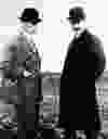 Wilbur Wright, left, and Orville Wright are shown in this undated file photo.The Wright brothers worked together to build and fly the first Wright Biplane, which made a successful flight on Dec. 17, 1903 at Kill Devil Hills near Kitty Hawk, North Carolina.  (AP Photo/File)