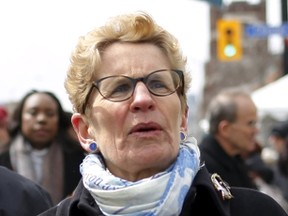 Ontario Premier Kathleen Wynne attends the annual Greek Independence Day Parade on Danforth Avenue in Toronto on April 3, 2016. REUTERS/Chris Helgren