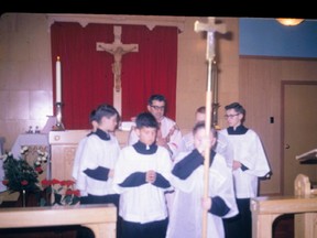 Supplied photo
Father John Edward Sullivan celebrates mass in this undated photo.