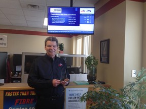 Scott Mitchell of the CTS displays their recent accolades with the Industry Leadership award they recently received.