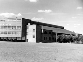 The Edmonton Gardens was originally built as Edmonton Stock Pavilion in 1913, and held 5,200 spectators after its 1966 renovations. PROVINCIAL ARCHIVES