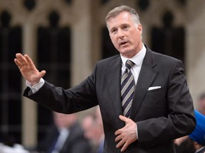 Minister of State for Small Business and Tourism Maxime Bernier answers a question during Question Period in the House of Commons on Parliament Hill in Ottawa, Tuesday May 5, 2015. (THE CANADIAN PRESS/Adrian Wyld)