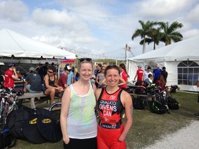 Maria Mitousis (left), 38, lost her right hand in a mail bombing at her Winnipeg law office on July 3, 2015. Chantal Givens, 37, was born without a left hand.