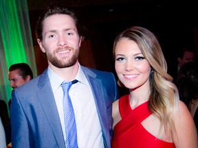 Senators forward Zack Smith and his girlfriend Brittany Brodziak. (Ashley Fraser, Postmedia Network)