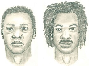Ottawa police released this composite sketch of two men to identify in connection with a Feb. 24 killing on Ritchie Street.