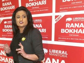 Liberal leader Rana Bokhari said Wednesday she would draw public attention to any media questions she deems unfair. (WINNIPEG SUN PHOTO)