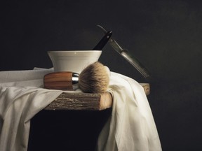 A barber's shaving razor is pictured in this file photo. A high school musical in New Zealand got a little too real this week when a prop razor used in a throat-slitting scene ended up cutting the necks of two boys and sending them to a local hospital overnight. (Fotolia Photo)