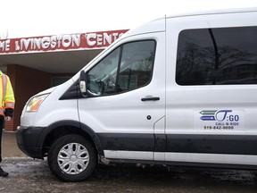 John Preston with the new T:GO CALL-N-RIDE bus. (CHRIS ABBOTT/TILLSONBURG NEWS)