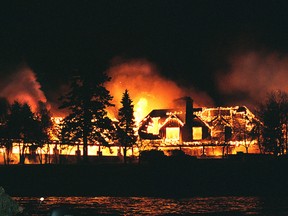 Minaki Lodge burned to the ground in 2003. Now a new development appears poised to move forward on the property, located north of Kenora. (FILE PHOTO)