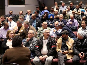 Community and Protective Services committee meeting at Ottawa City Hall Thursday (April 7, 2016) where the city proposal on Uber was open to questions from the public was crammed. Hundreds of taxi drivers and a handful of Uber drivers and representatives filled council chambers as more than 100 delegates were slated to present.
(JULIE OLIVER)