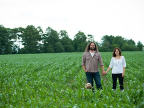 Singer Mike Todd, his wife Alicia and dog Steve prefer the quiet, laid-back pace in the country which Todd describes as opposite to his life at work.