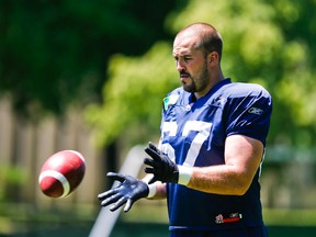 Blue Bombers OL Jeff Keeping was recently elected president of the CFL players association.
