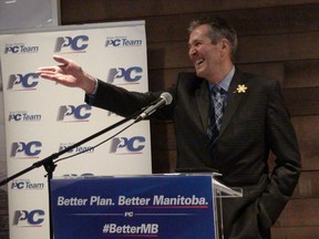 Manitoba's Progressive Conservative party would reduce the provincial deficit by a relatively small amount in its first year in office if elected April 19, Tory leader Brian Pallister said Friday as he released his party's long-awaited financial plan.