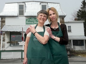 Sylvie Pignal and her mom, Dorothea Bendall (chief muffin, jam and pickle maker) outside of the store.  After 150 years, the Ashton General Store is closing and owner Sylvie Pignal is devastated by the recent turn of events.