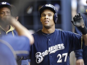 Carlos Gomez, currently with the Astros, wants to retire with the Milwaukee Brewers.  (Mike McGinnis/Getty Images/AFP)