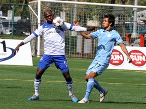 FC Edmonton did all that they could to keep Lance Laing (left) who ultimately ended up leaving for Minnesota United. (File)