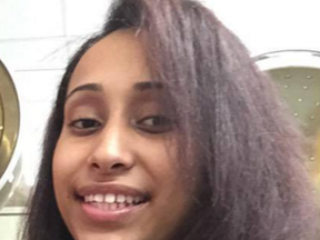 Diyana Mohamed, 19, fled from a Brampton hospital Friday afternoon (police handout photo)