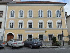 This Sept. 27, 2012 file picture shows Adolf Hitler's birth house in Braunau am Inn, Austria. Austrian officials say they plan to try and expropriate the house where Nazi dictator Adolf Hitler was born in order to keep it from falling into the wrong hands. (AP Photo/Kerstin Joensson,file)
