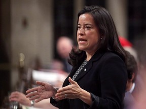 Minister of Justice and Attorney General of Canada Jody Wilson-Raybould answers a question during Question Period in the House of Commons on Parliament Hill in Ottawa, on Thursday, December 10, 2015. THE CANADIAN PRESS/Fred Chartrand