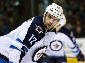 Drew Stafford & the Jets will be glad to put this season behind them. (REUTERS FILES)
