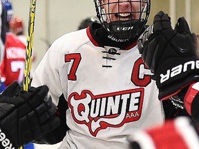 Team captain Nathan Dunkley was one of five QRD minor midgets to be selected in Saturday's OHL draft. (Aaron Bell/OHL Images)