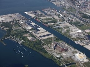 Photograph of the  Port Lands, suggested venue for Expo 2025 site. (Toronto Port Lands Co.)