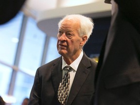 NHL legend Gordie Howe greets media on his way to a dinner with other NHL legends like Wayne Gretzky and Bobby Hull to honour his legacy in Saskatoon, Saskatchewan February 6, 2015. REUTERS/David Stobbe