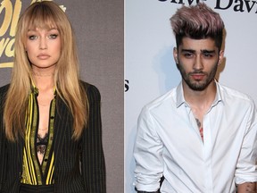 Gigi Hadid and Zayn Malik. (Reuters & WENN.com photos)